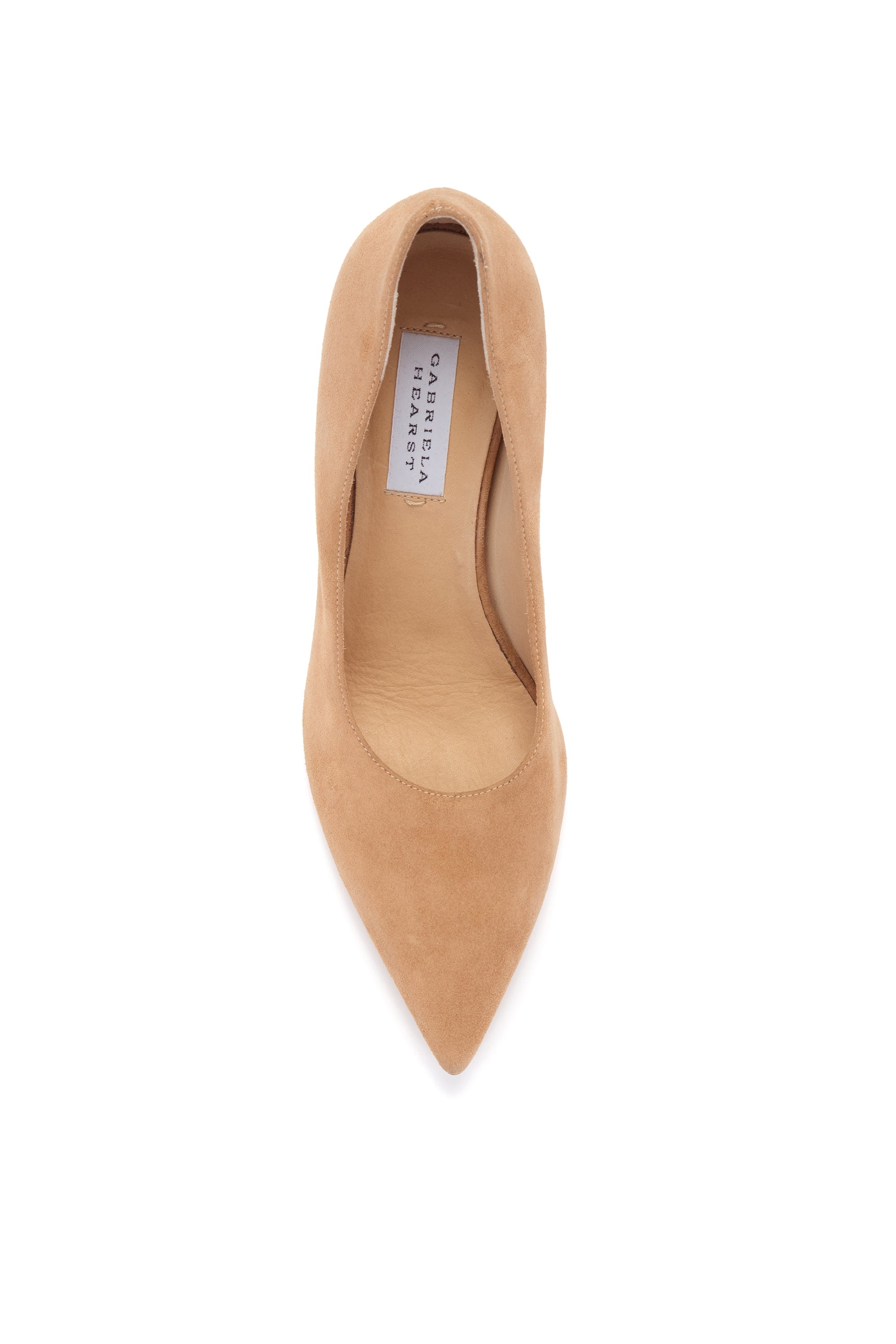 Edwina High Heel Stiletto Pump in Nude Suede - 4