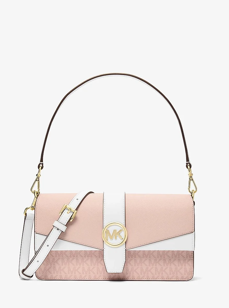 Greenwich Medium Signature Logo Convertible Crossbody Bag - 1