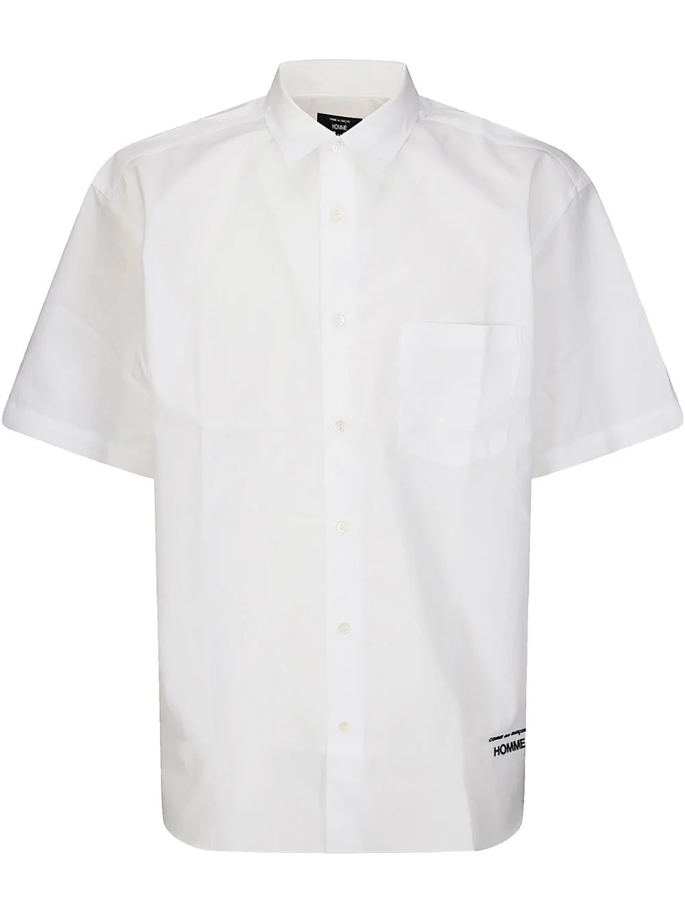 logo-embroidered shirt - 1