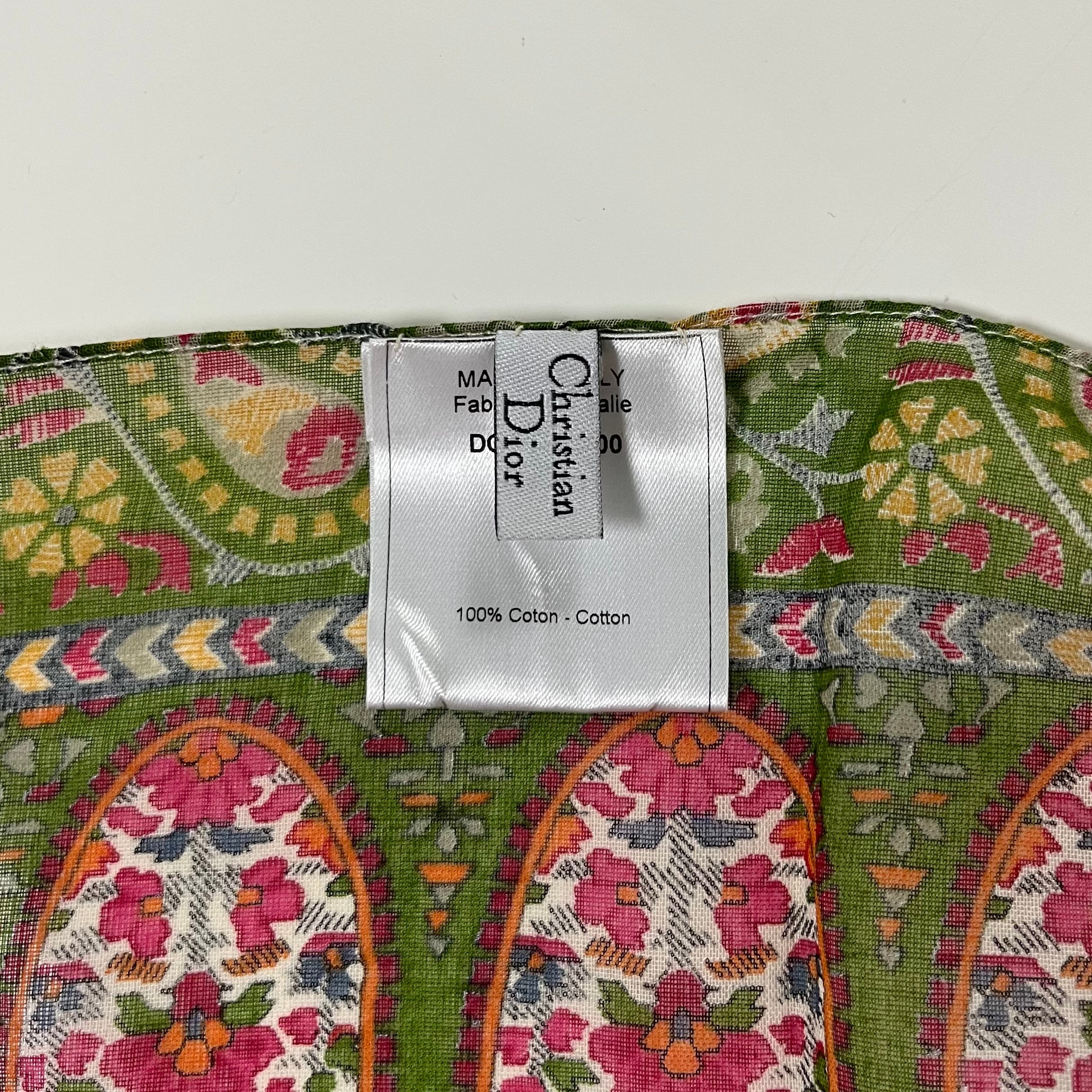 CHRISTIAN DIOR Fall Winter 2003 Paisley Patchwork Print Pareo - 4