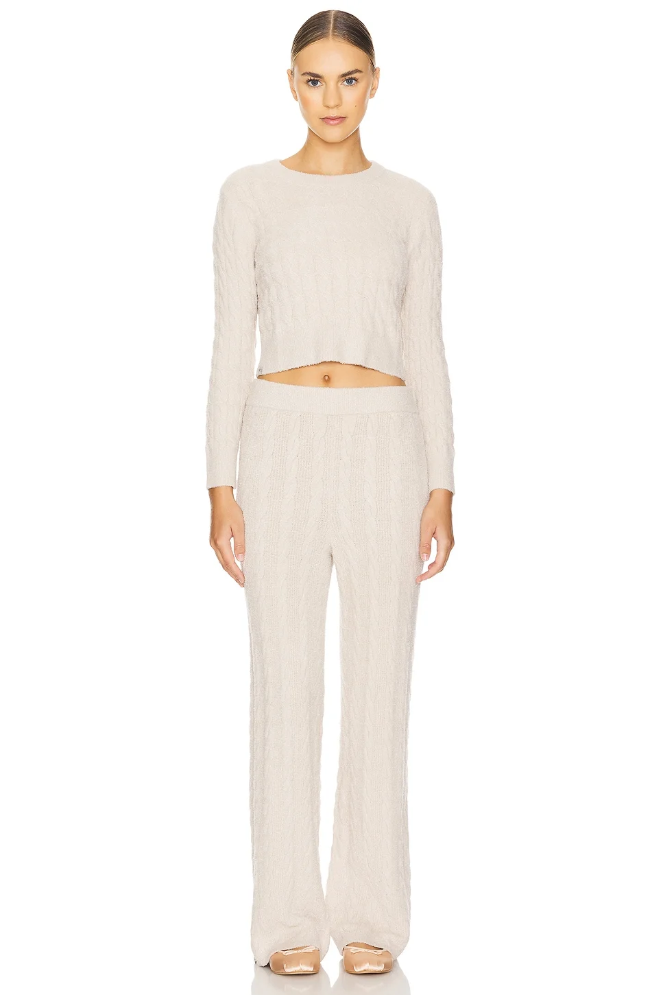 x REVOLVE CozyChic Lite Cable Pullover & Pant Set - 1
