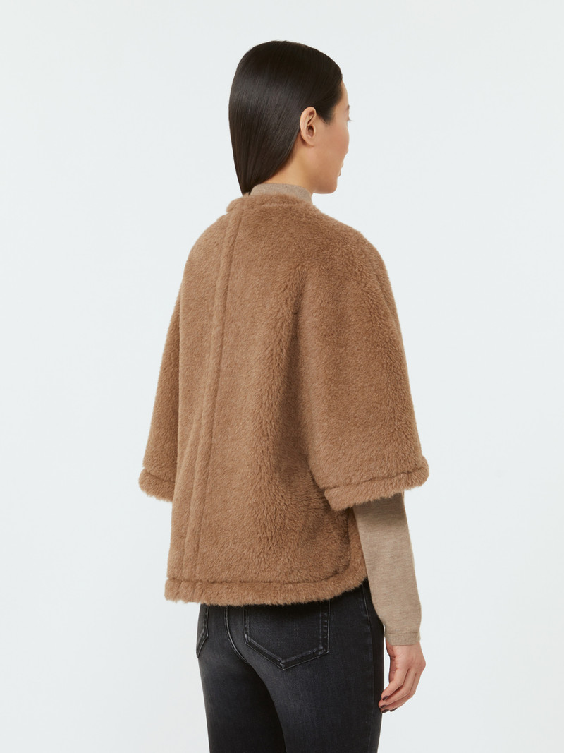 FIORIRE4 Alpaca and cashmere Teddy cape 4
