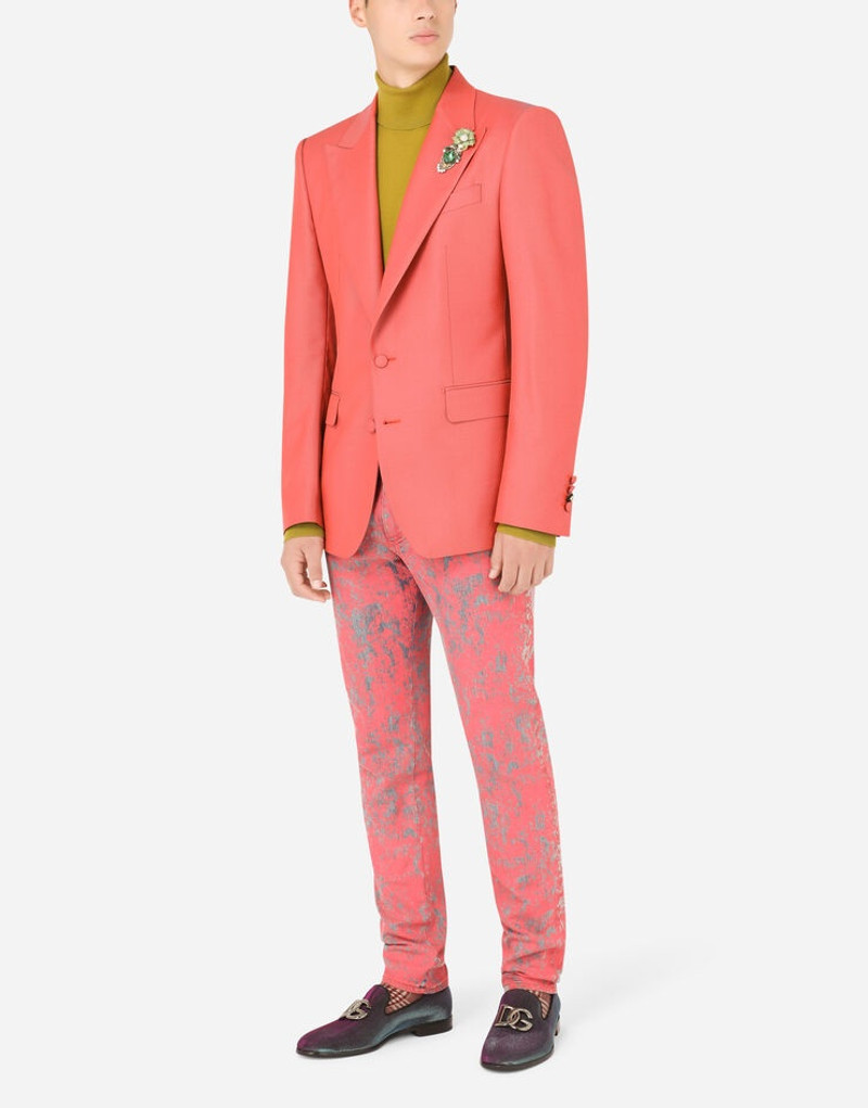 Dolce & Gabbana Slim-fit stretch jeans with marbled print outlook