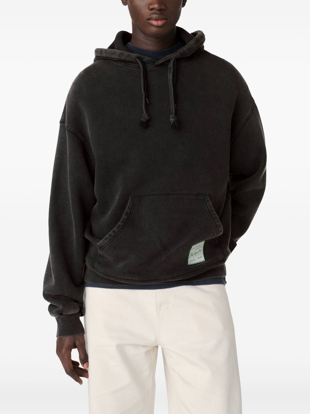 logo-patch hoodie - 2