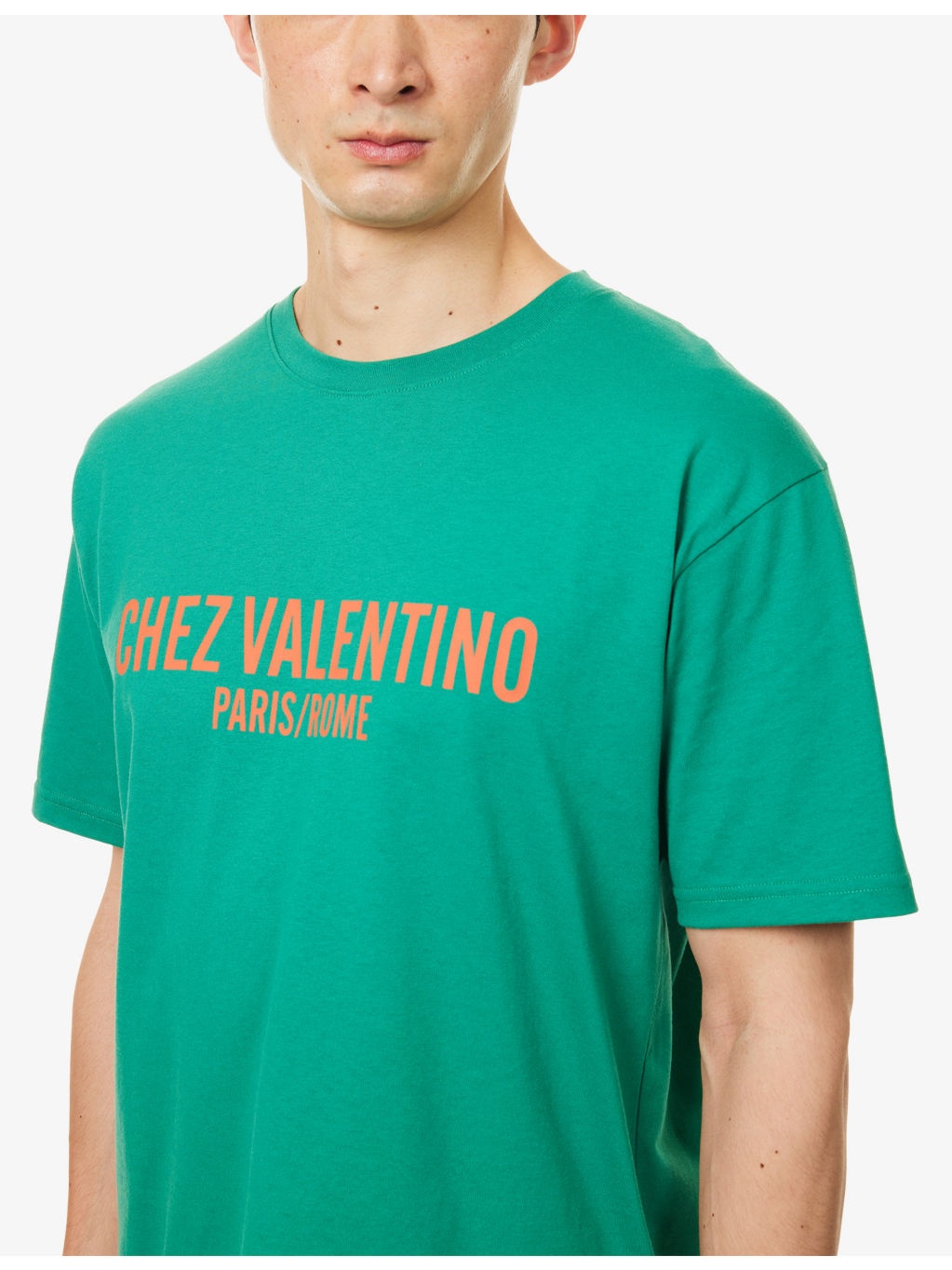 Chez Valentino Short-Sleeves Cotton-Jersey T-Shirt - 5
