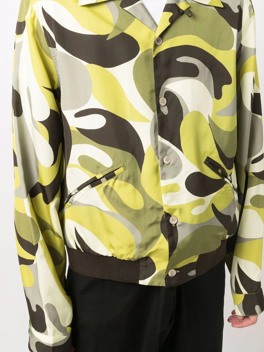 abstract-print overshirt - 5