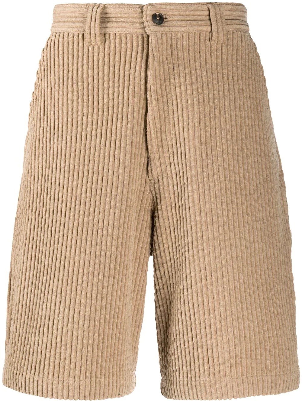 multi-pocket corduroy shorts - 1