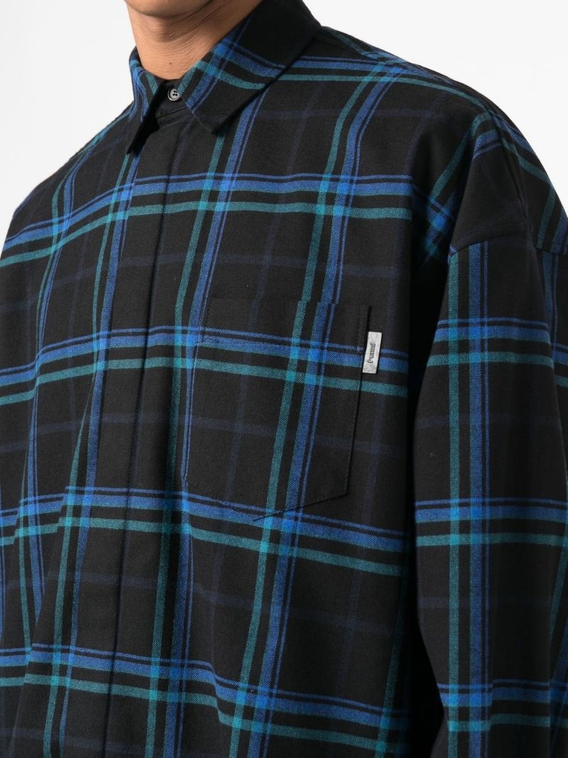 checked chest-pocket shirt - 5