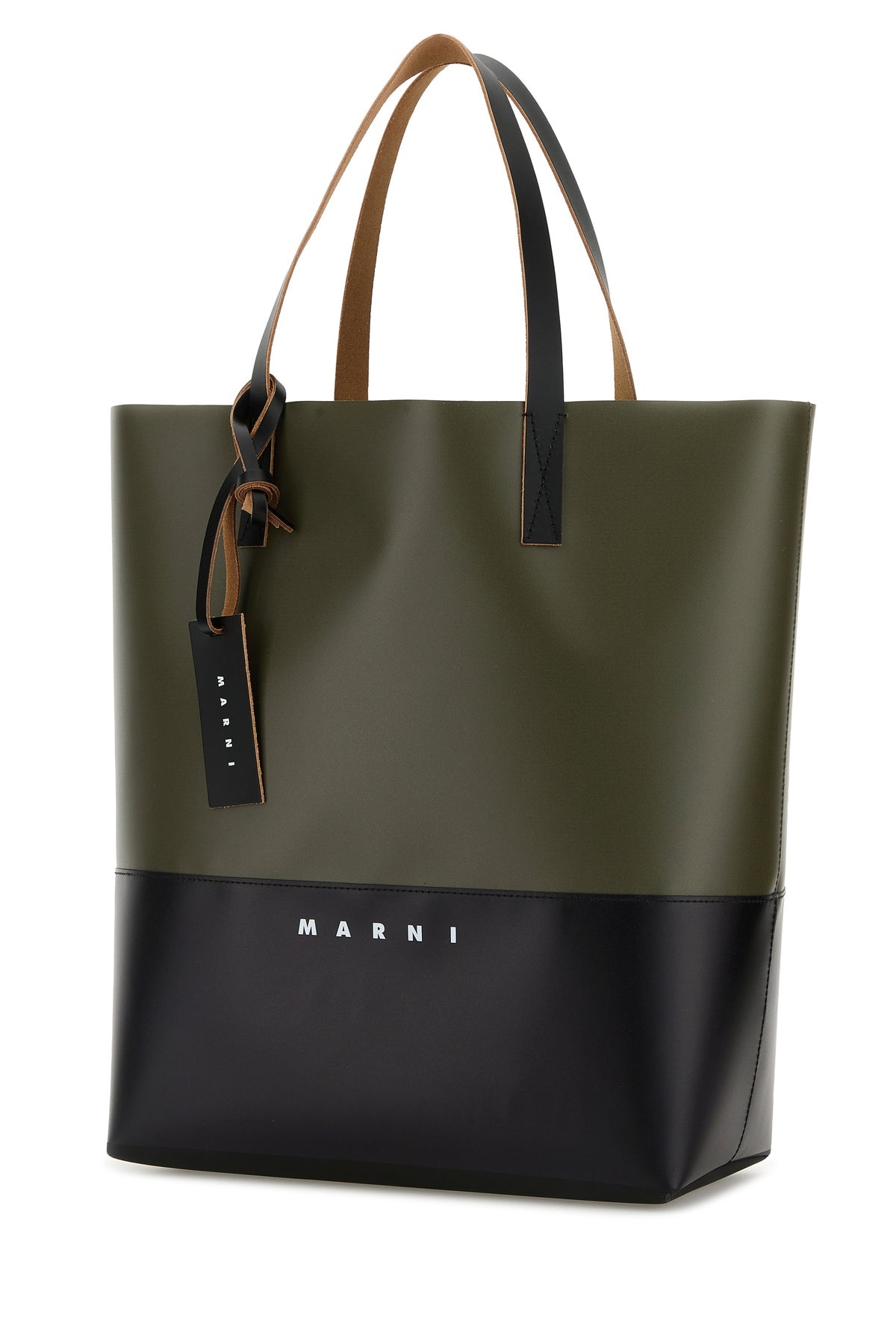 Two-tone canvas shopping bag - 2