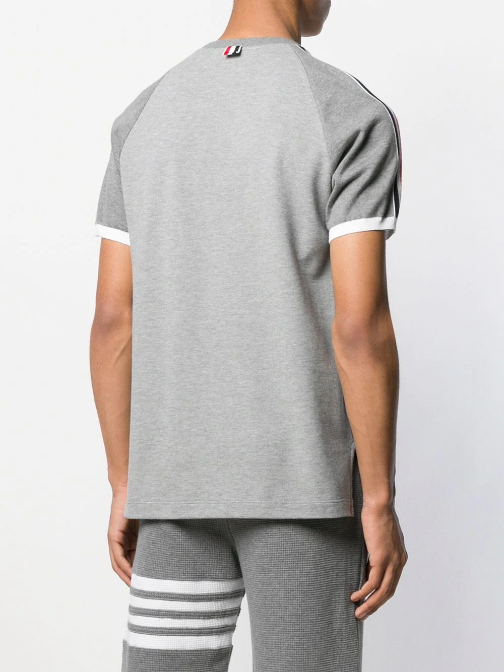 piqué short raglan sleeve T-shirt - 4