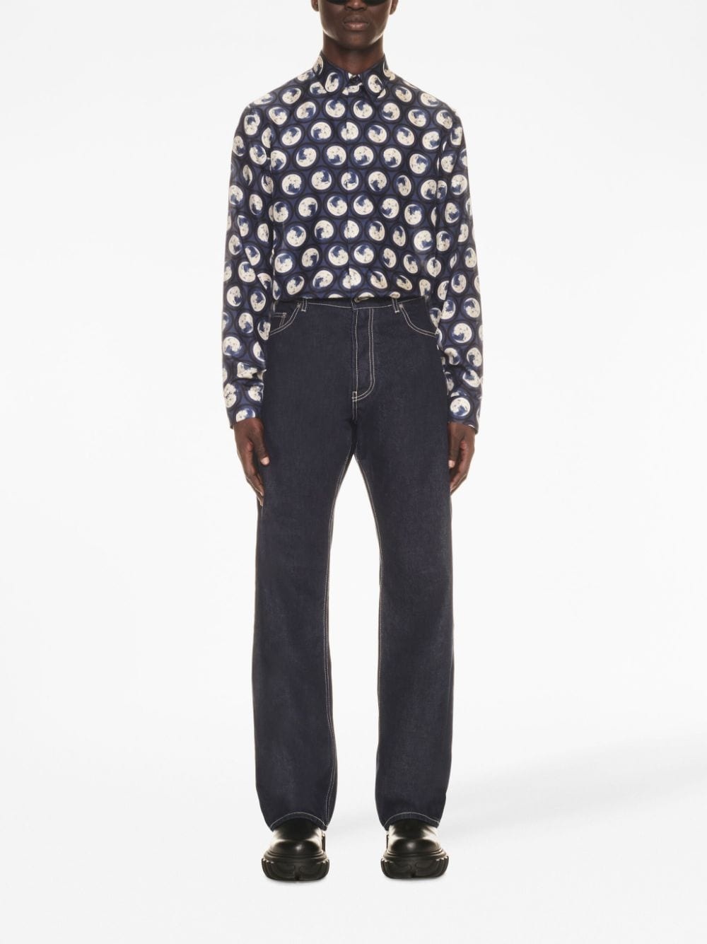 embroidered-logo jeans - 2