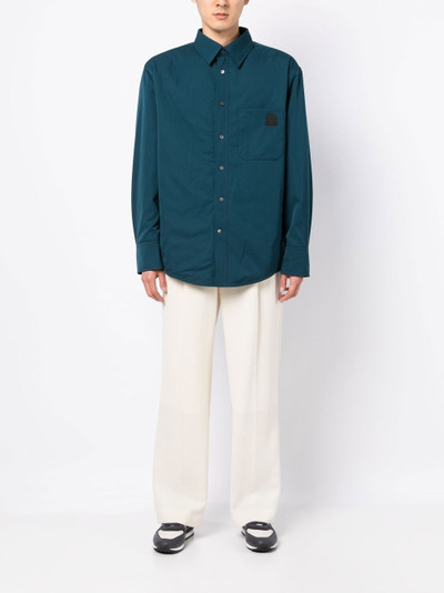 Lanvin box-pleat long-sleeved shirt outlook