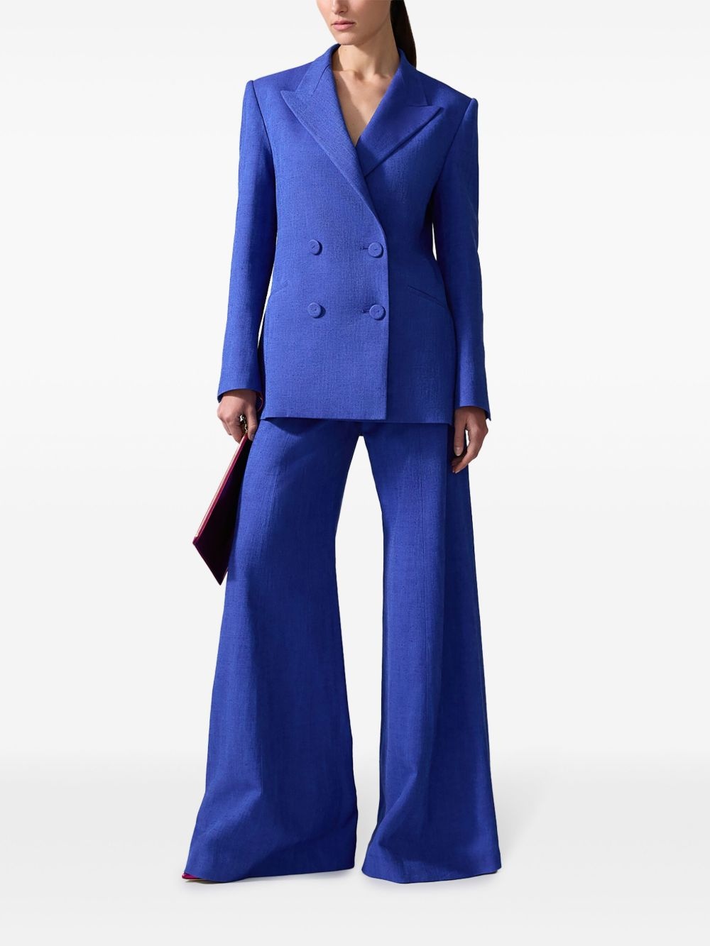 high-waisted palazzo trousers - 2