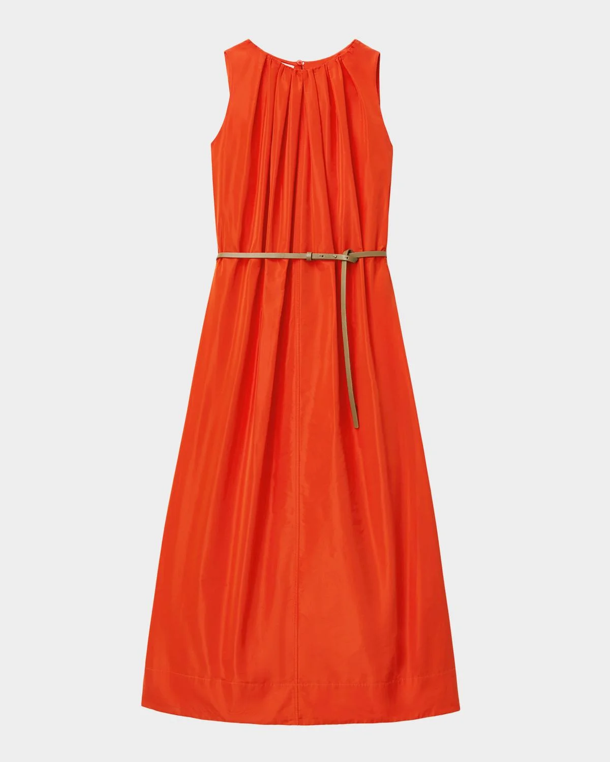 Sleeveless Pleated Midi Dress - 1