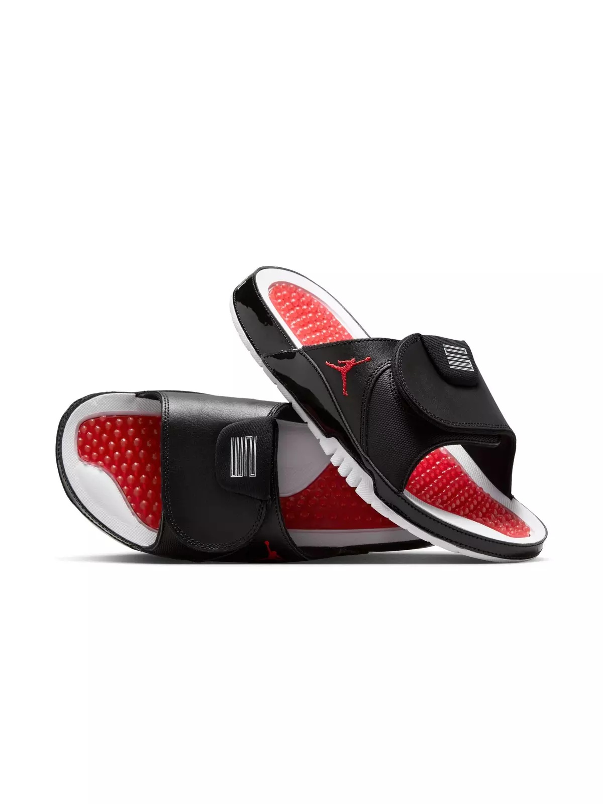 Hydro XI "Black/White/Gym Red" Unisex Slide - 5
