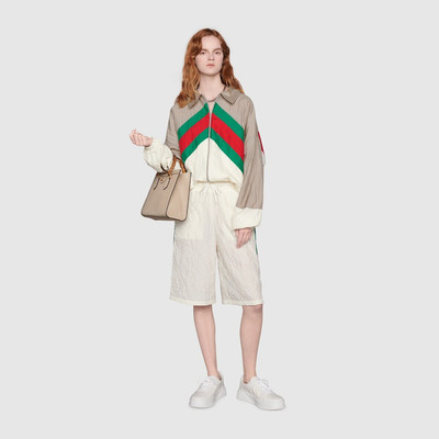 GUCCI Technical nylon shorts with Web outlook