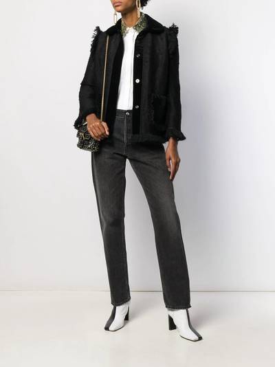 Dolce & Gabbana fringed tweed jacket outlook