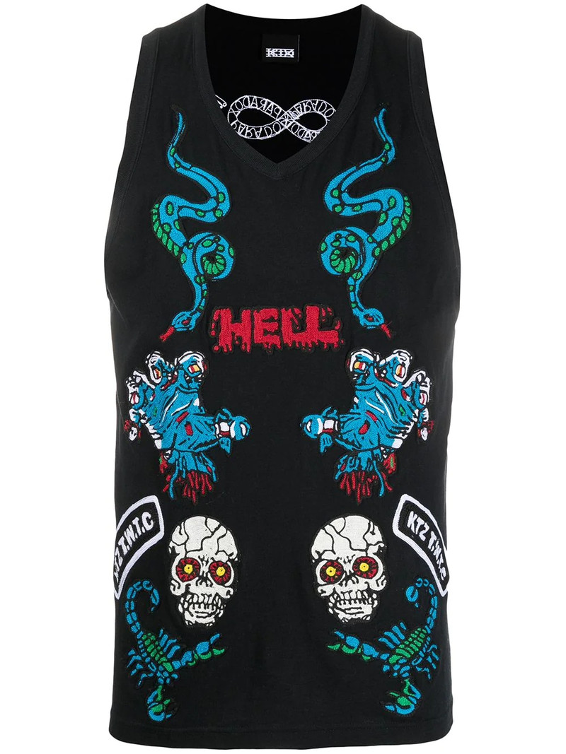 Patches unisex vest top 1