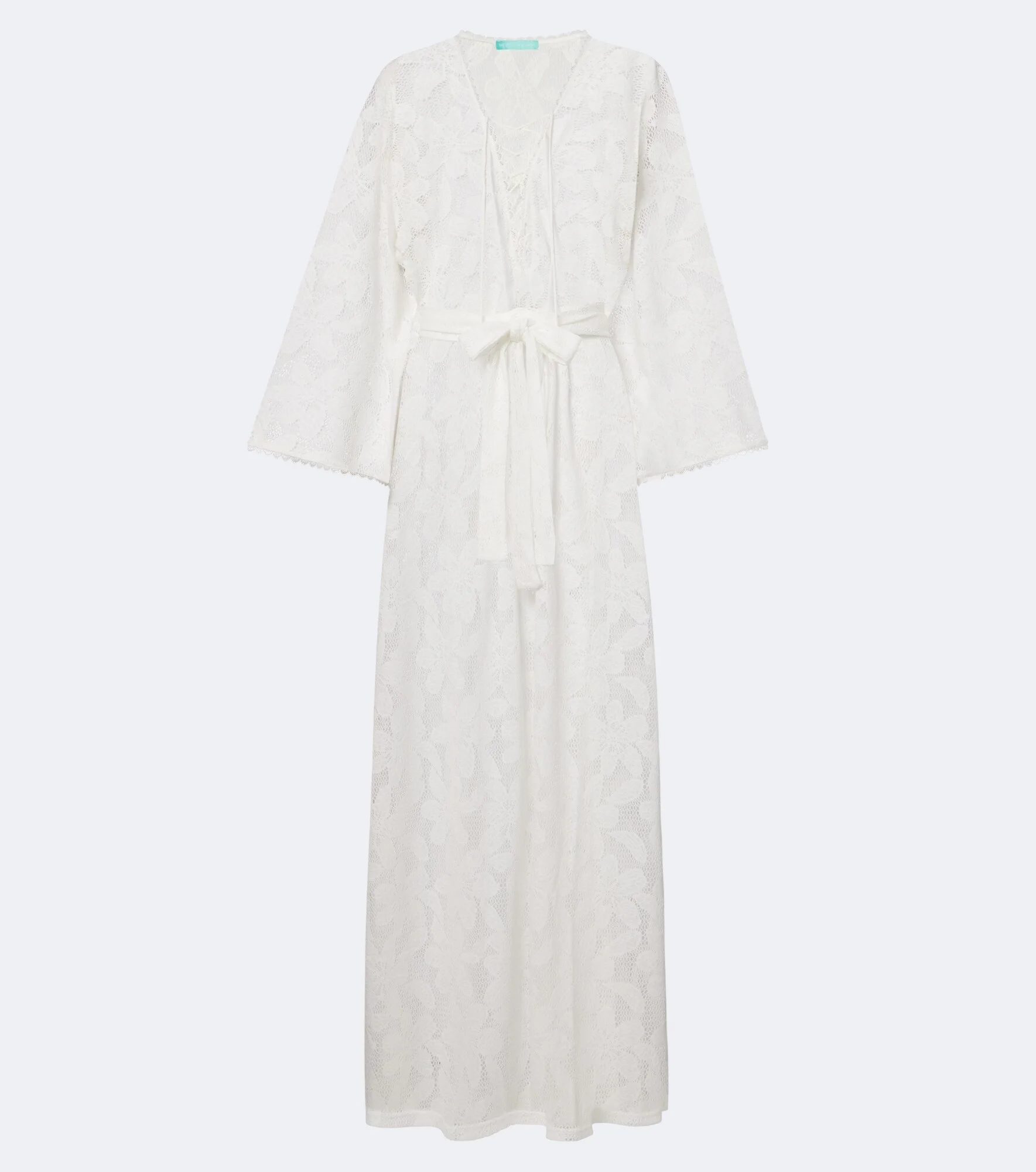 Nina floral sheer lace kaftan - 1