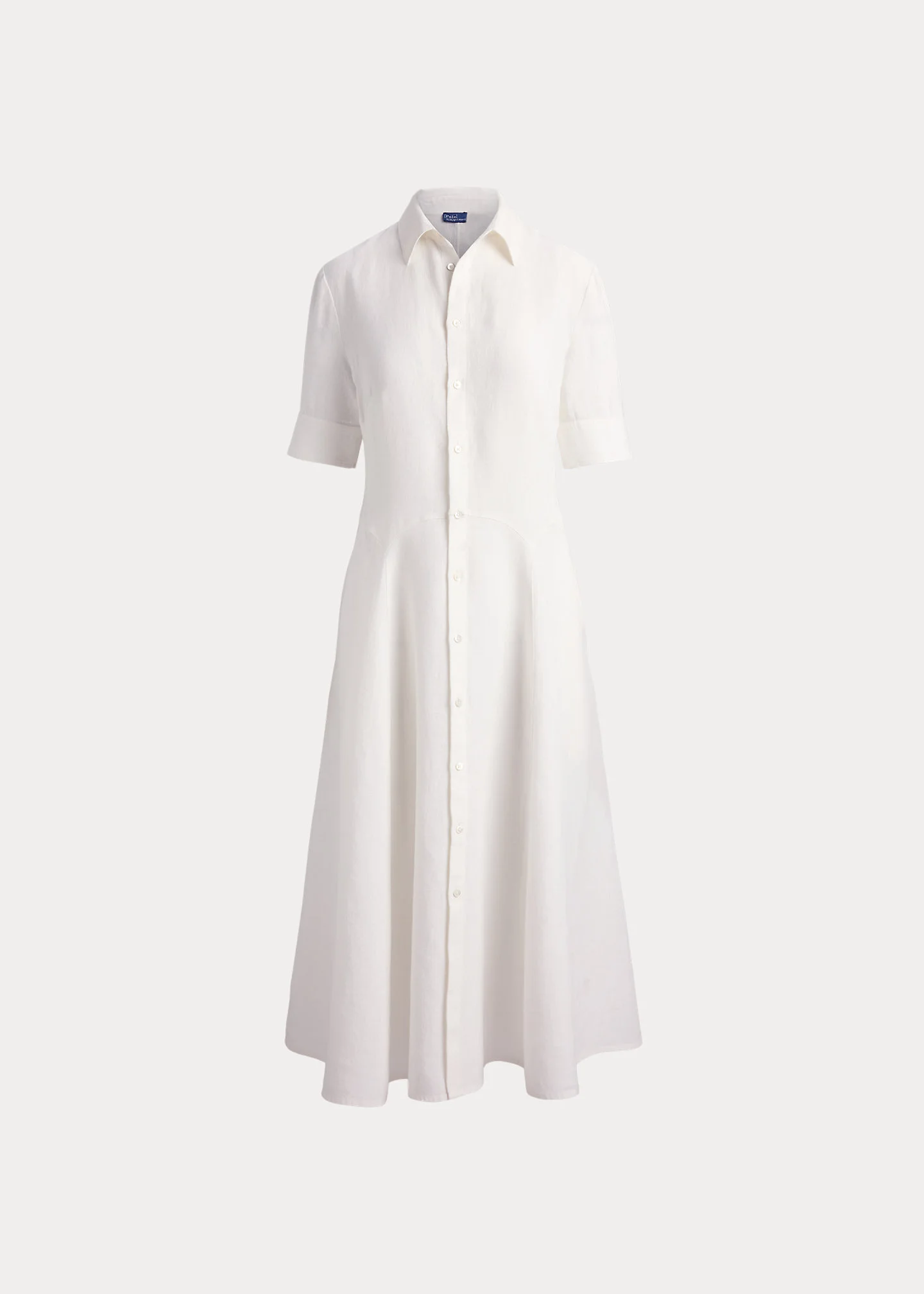 Linen Paneled Shirtdress - 1