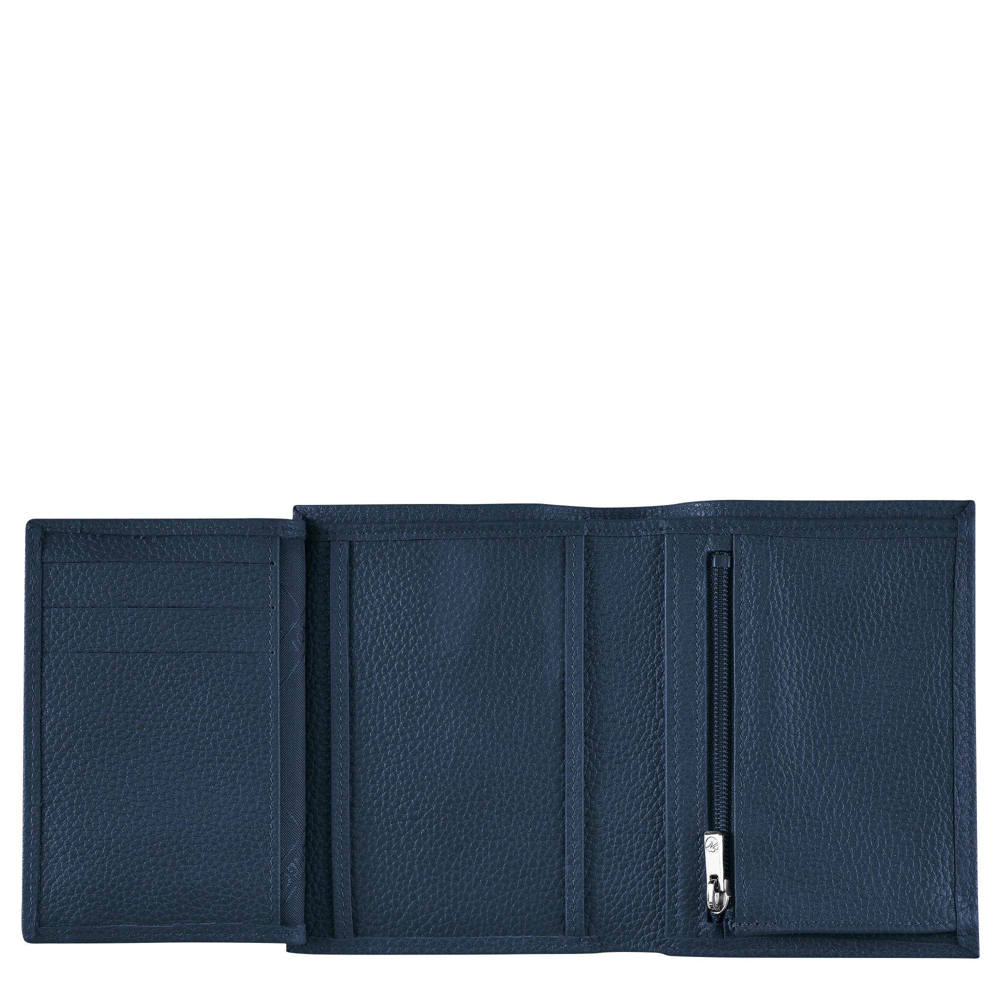 Le Foulonné Wallet Navy - Leather - 2