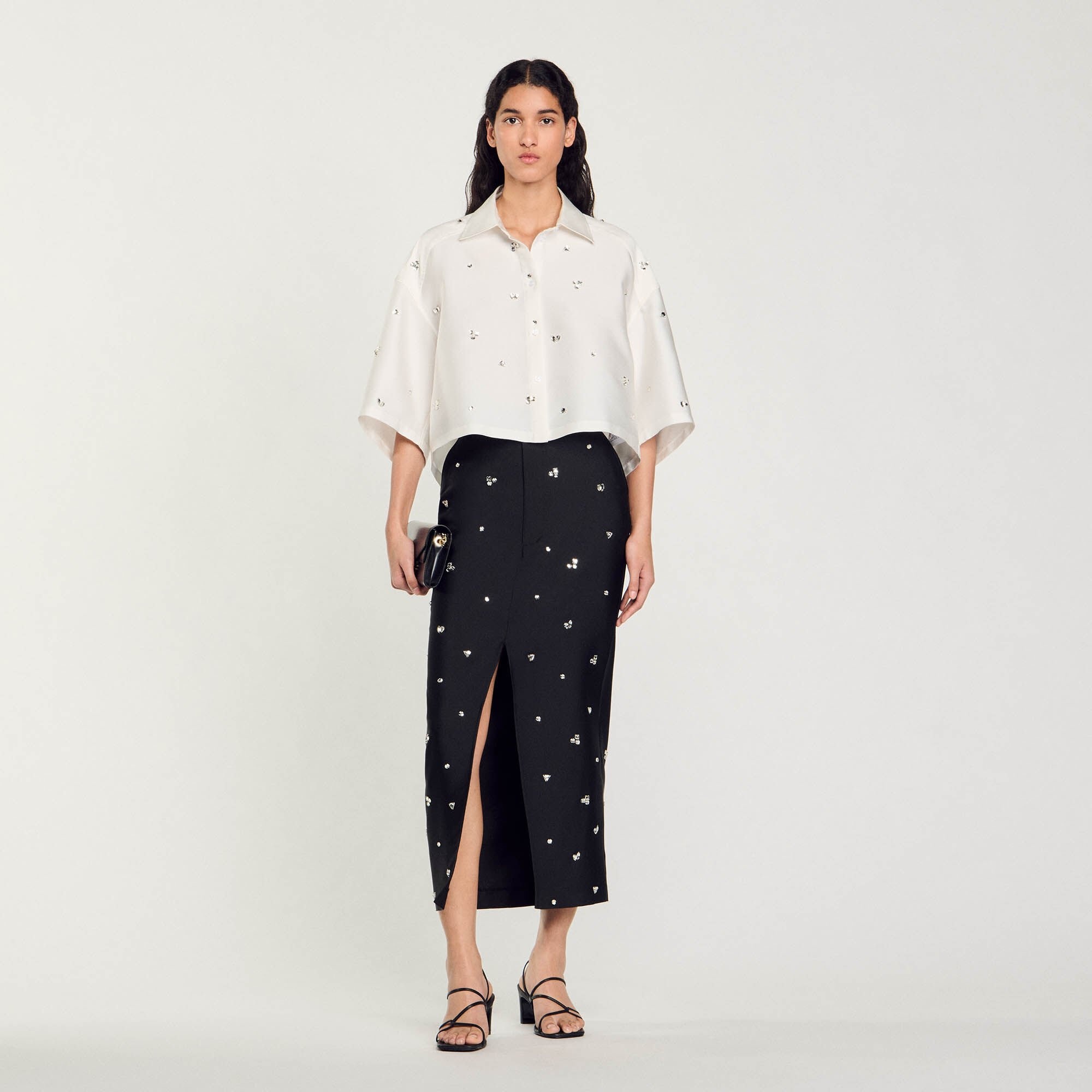SHIRT EMBELLISHED WITH RHINESTONES - 2