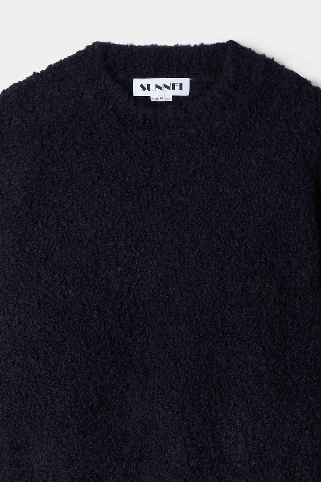 ASTRAKAN ROUND NECK SWEATER / dark navy - 6