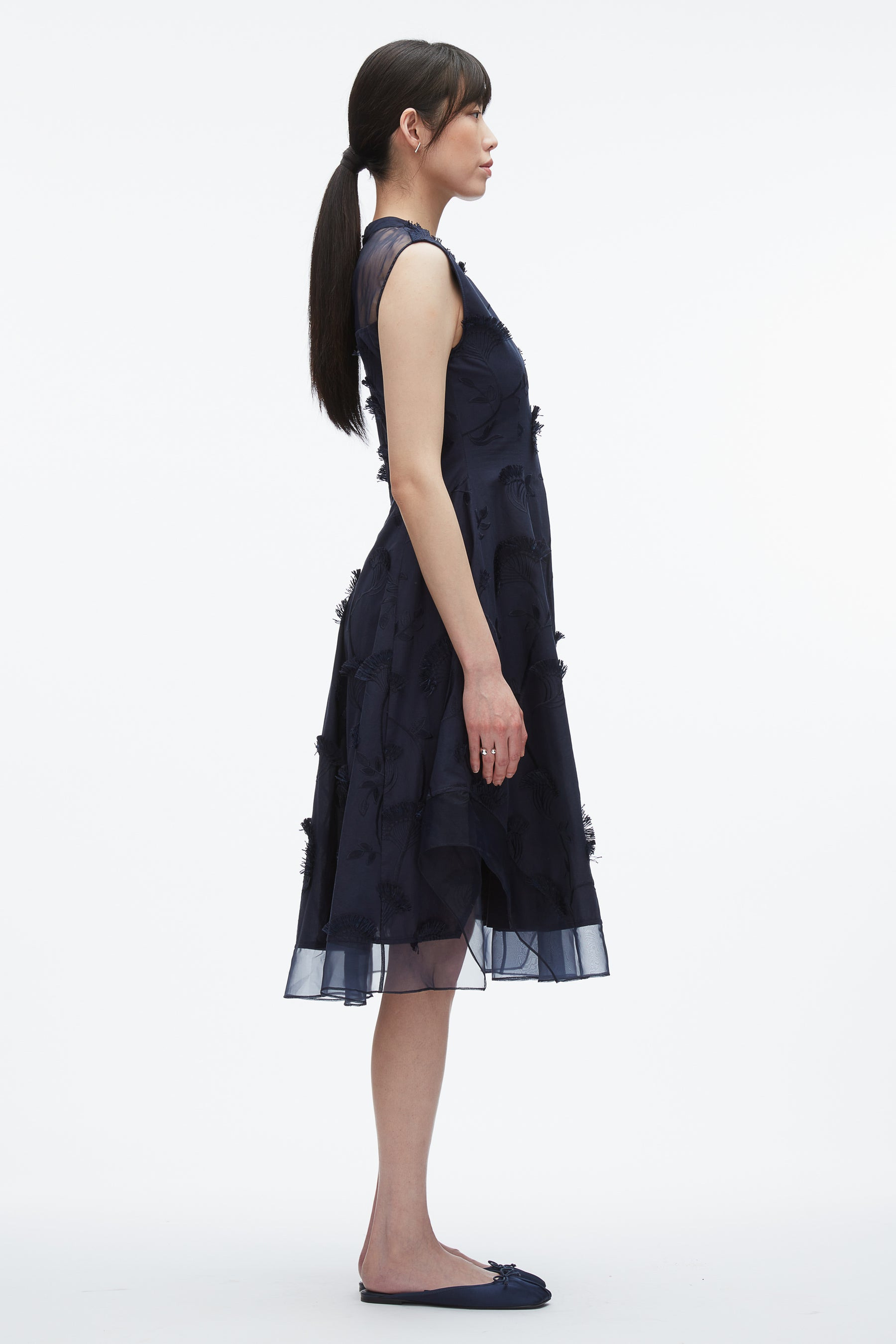 Fil Coupé Midi Dress - 3