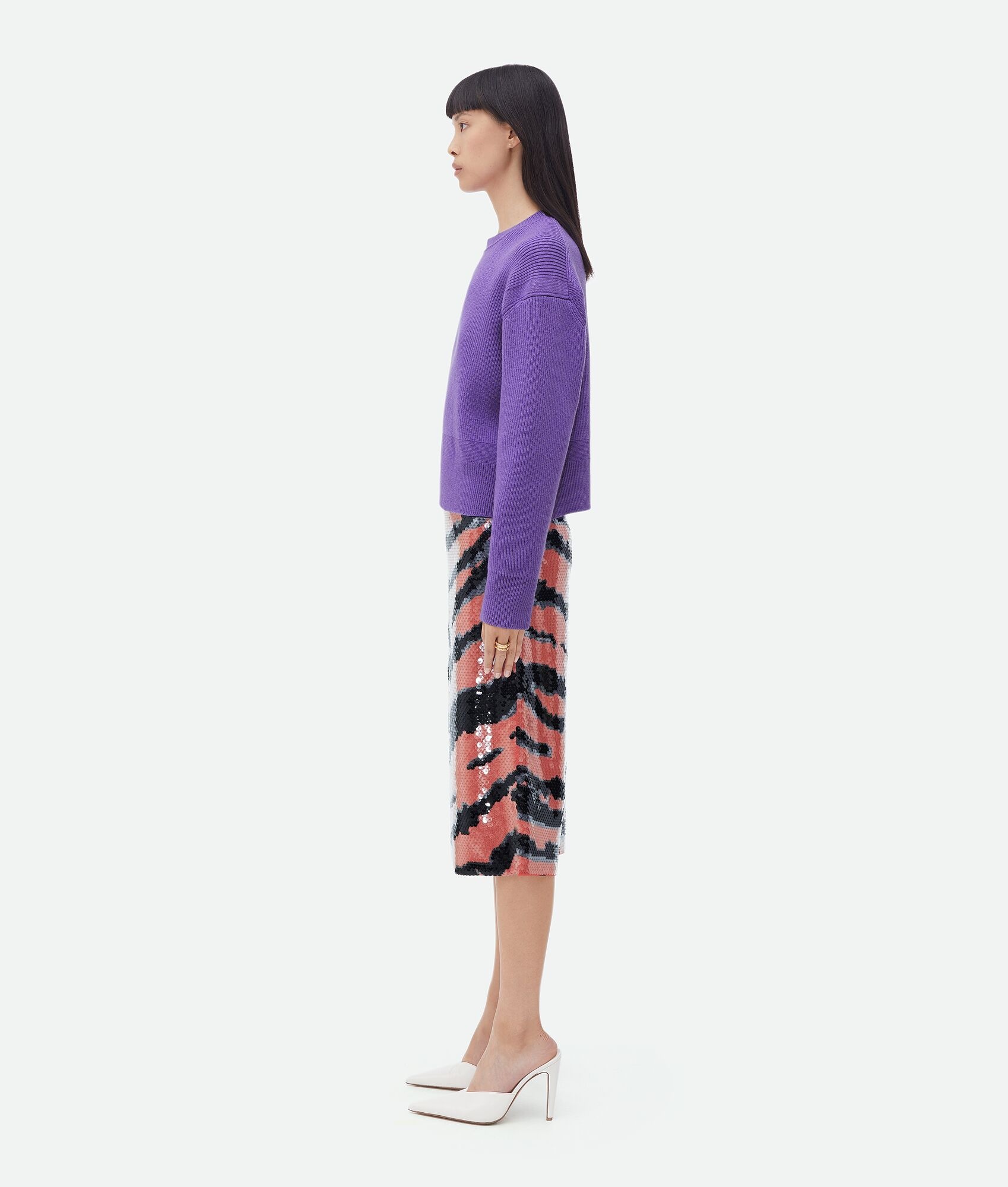 english rib cashmere jumper - 2