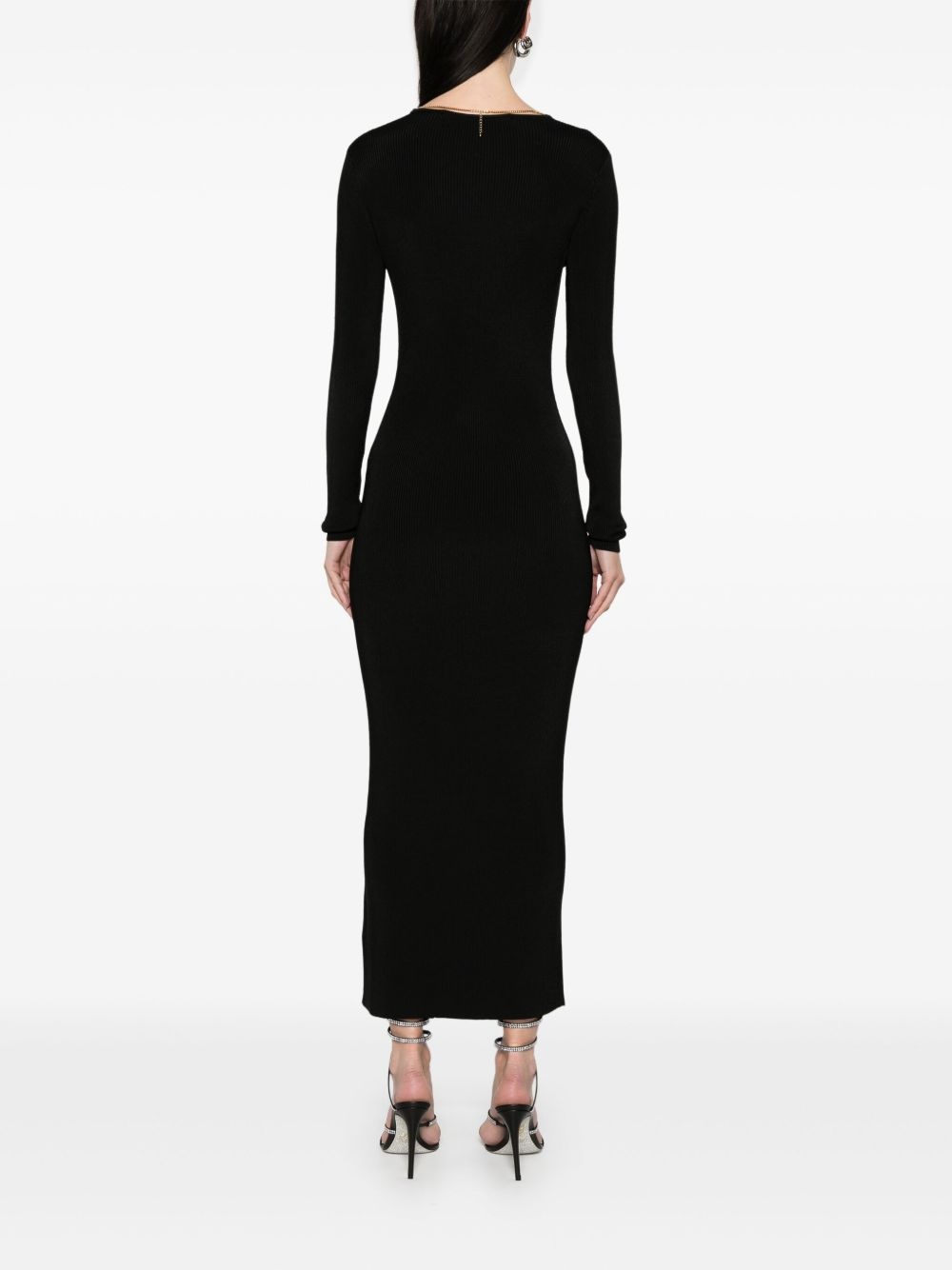 plate chain-detailed maxi dress - 4