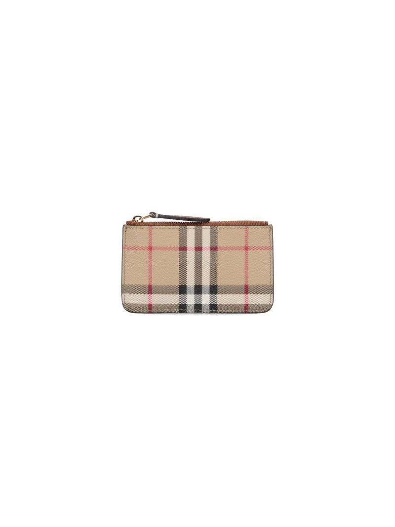 'CHECK' ZIP PURSE 1
