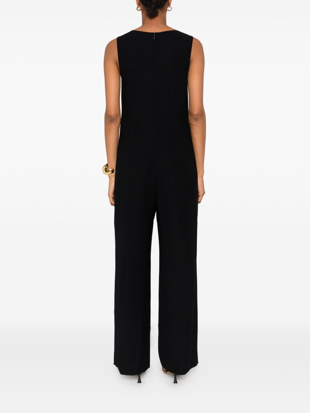 Sleeveless Long Jumpsuit - 2