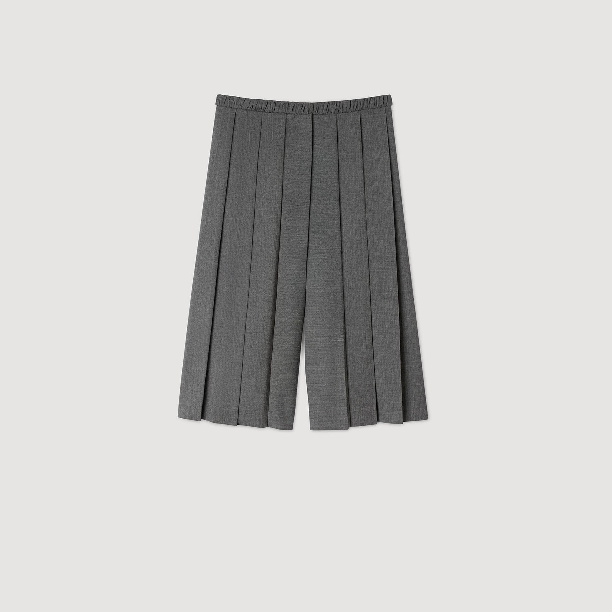 PLEATED LONG SHORTS - 6