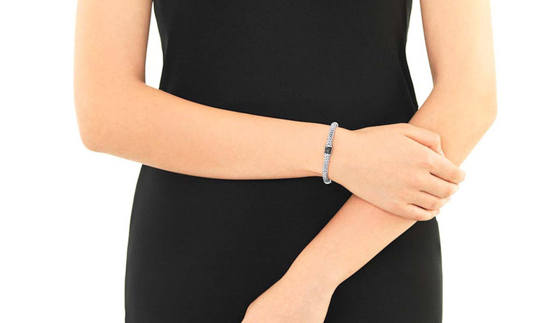 Icon Bracelet, Sterling Silver, Gemstones, 5MM 6