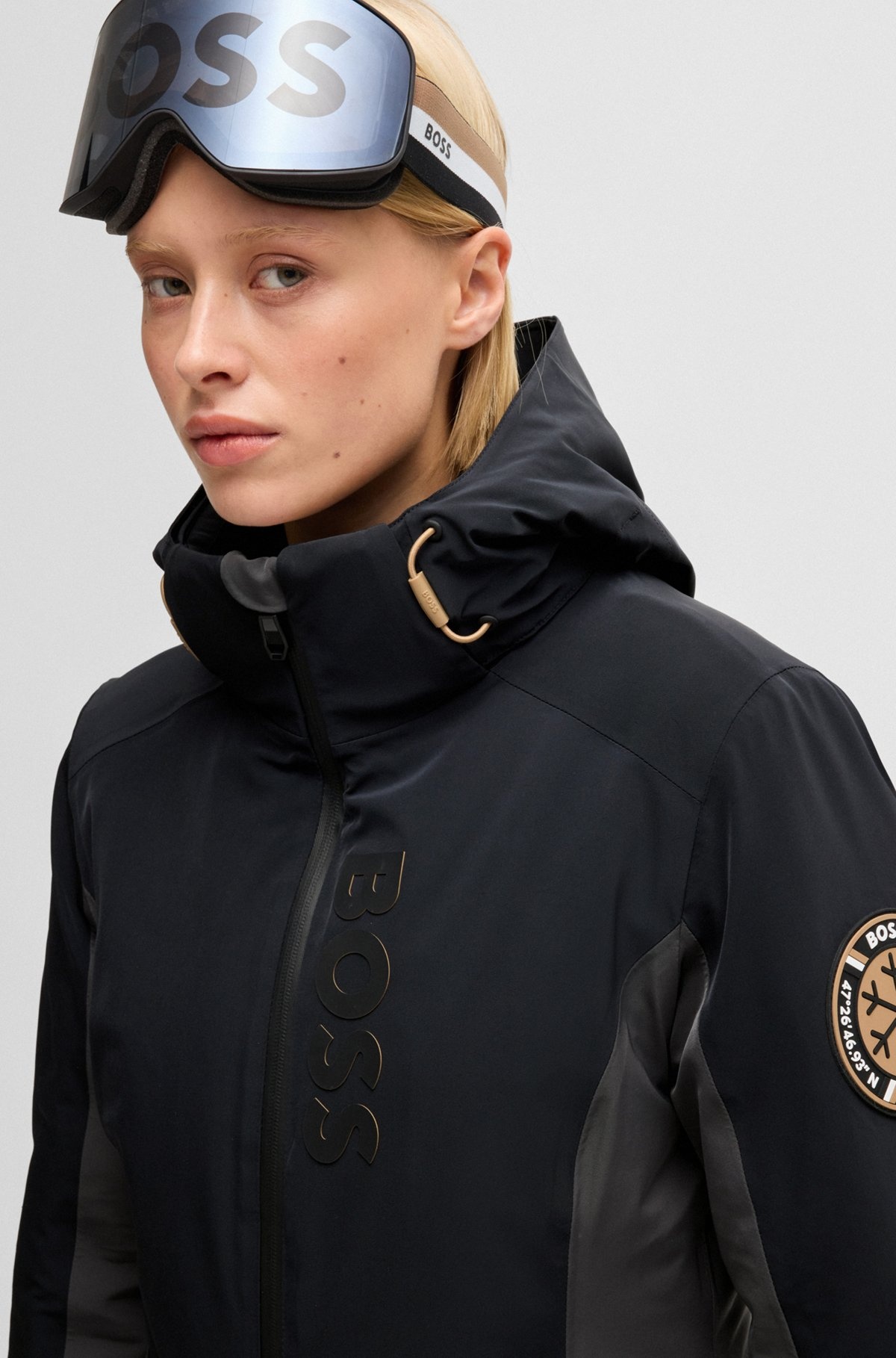 BOSS SKI WATER-REPELLENT JACKET WITH CARRYING STRAPS - 5