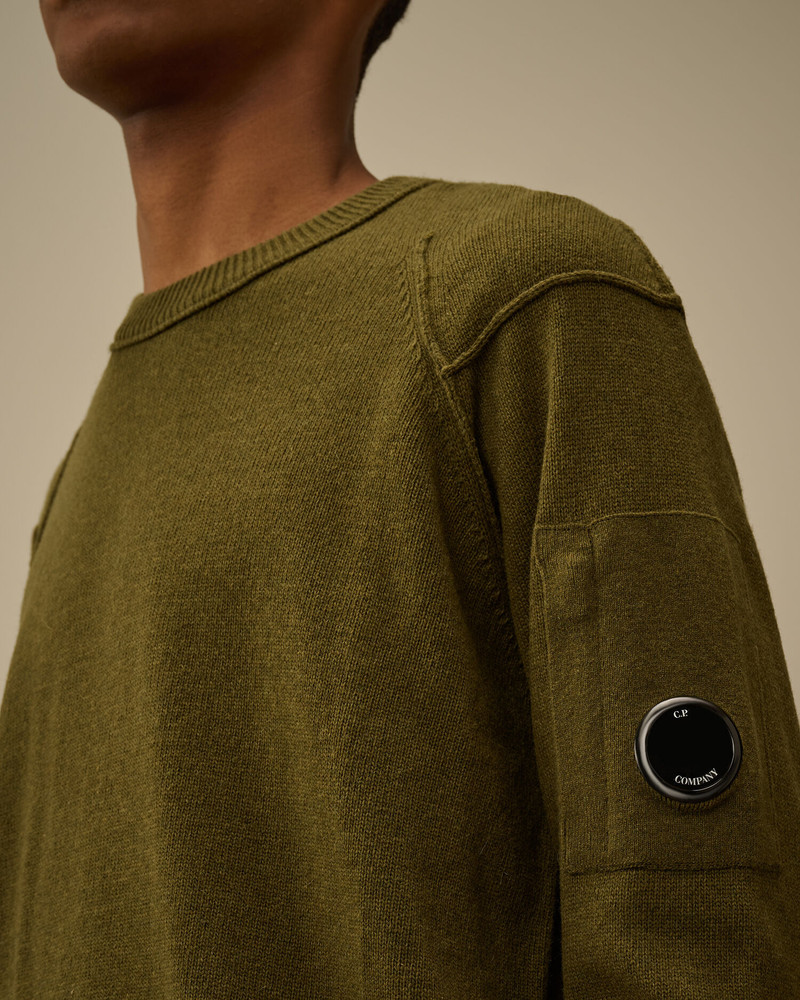 Lambswool GRS Crewneck Lens Sweater 5