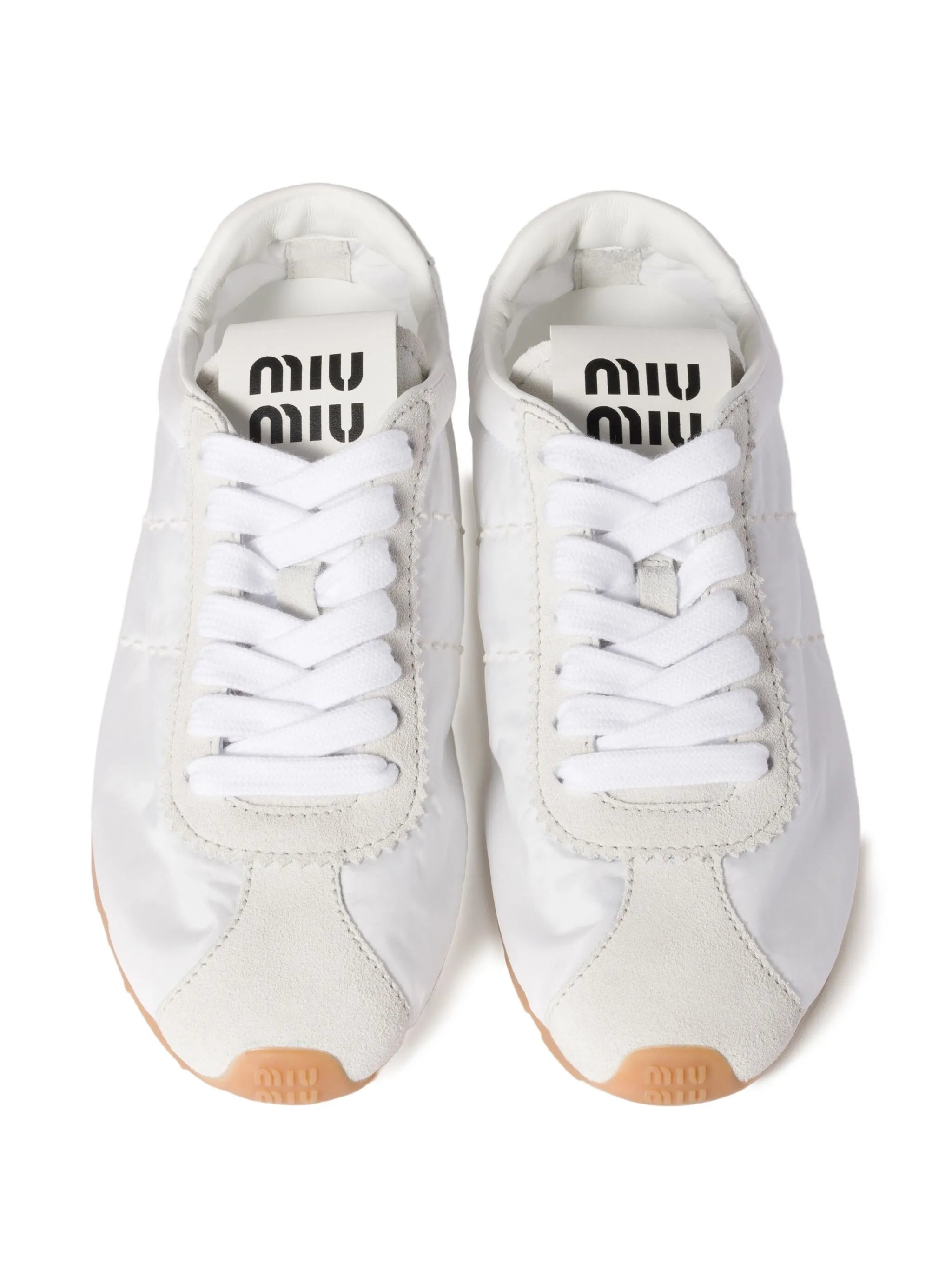 Miu Miu Plume Lace-up Sneakers - 3