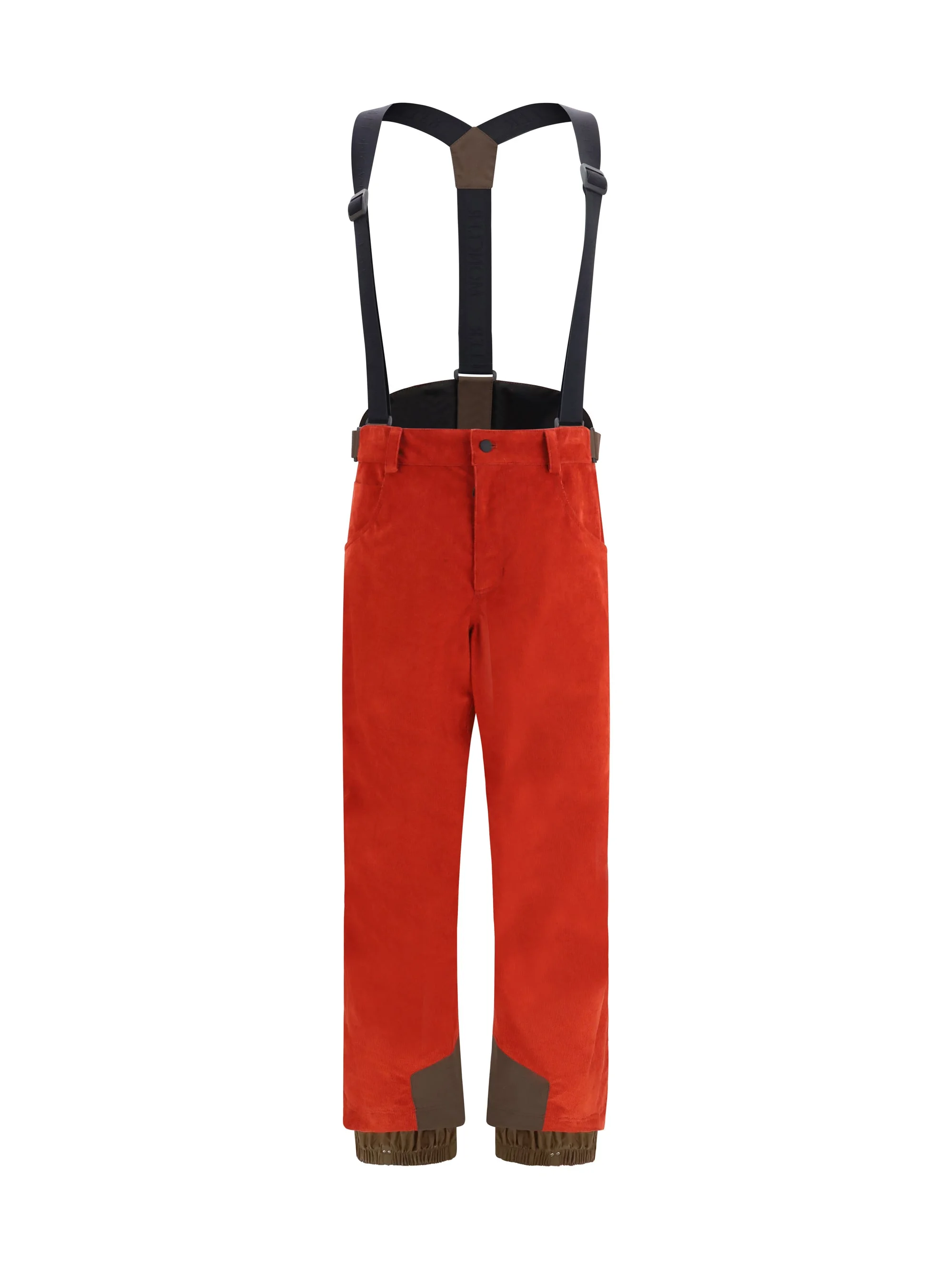 Moncler Grenoble Men Corduroy Insulated Ski Bib Pants - 1