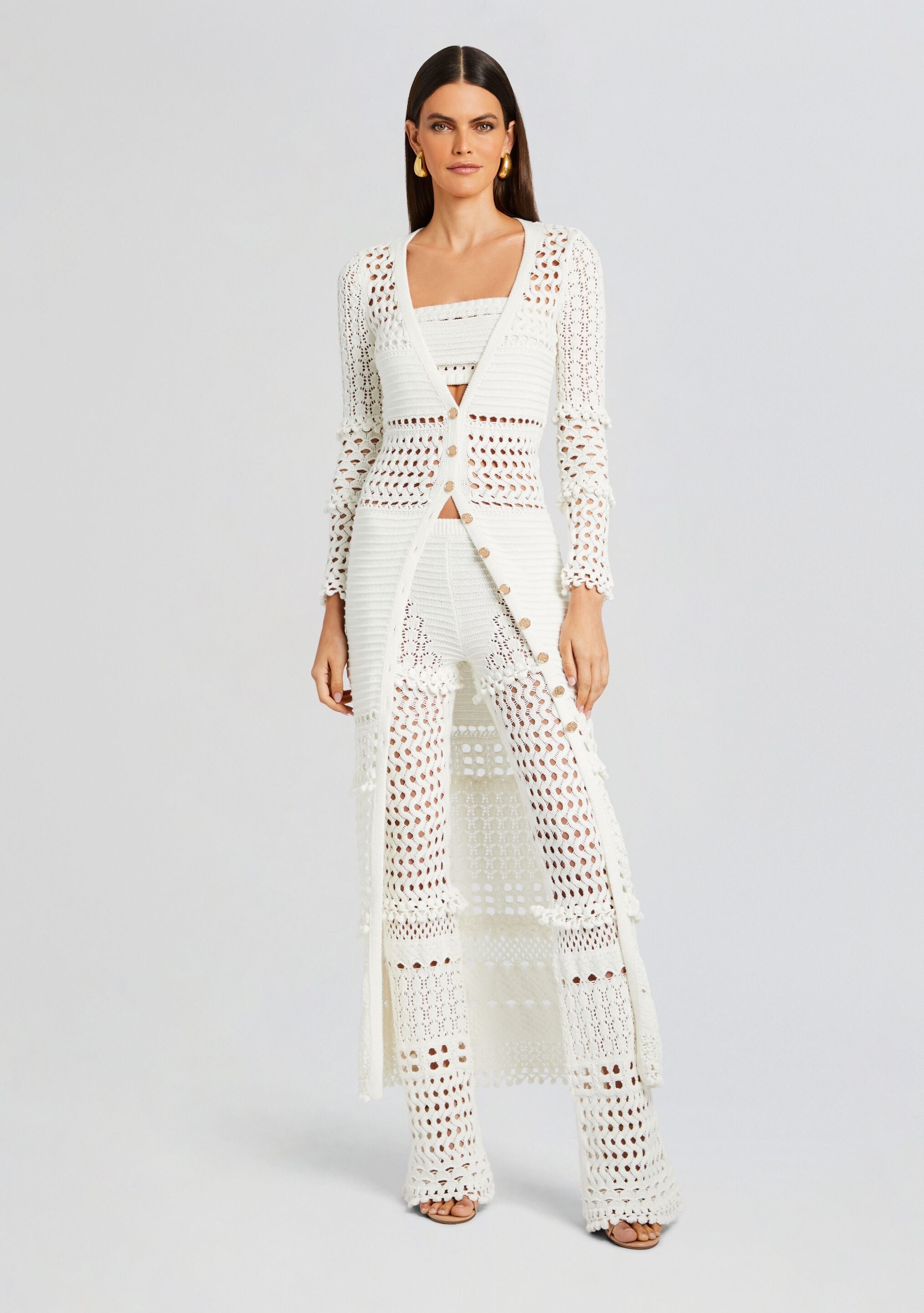 KYLA KNIT CROCHET PANT - 2