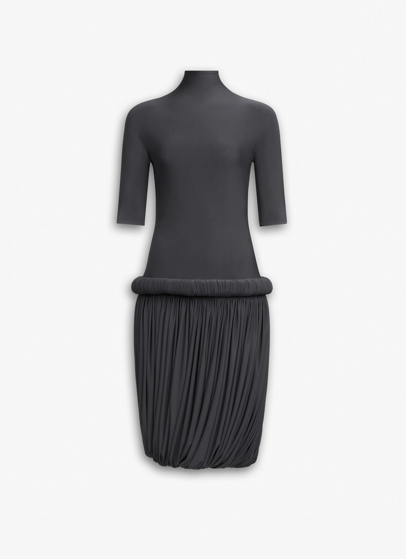 SHORT DRESS IN SUPPLE JERSEY - 1