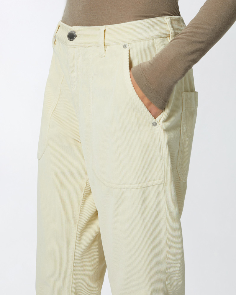 STRIPED VELVET CHINOS 5