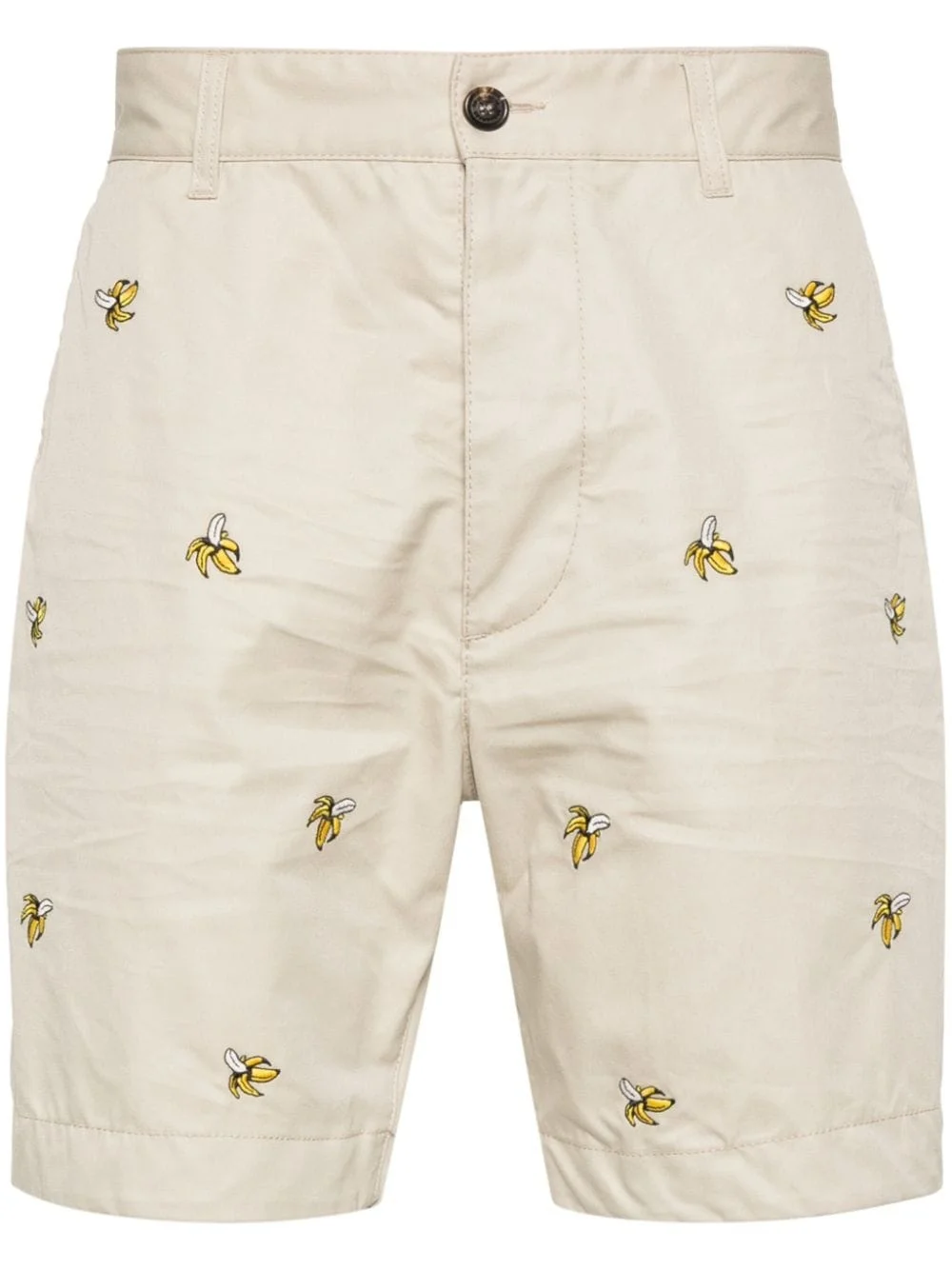 banana-embroidered Bermuda shorts - 1