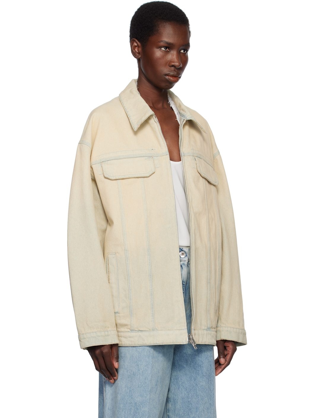Blue Sand Overdyed Denim Jacket - 2