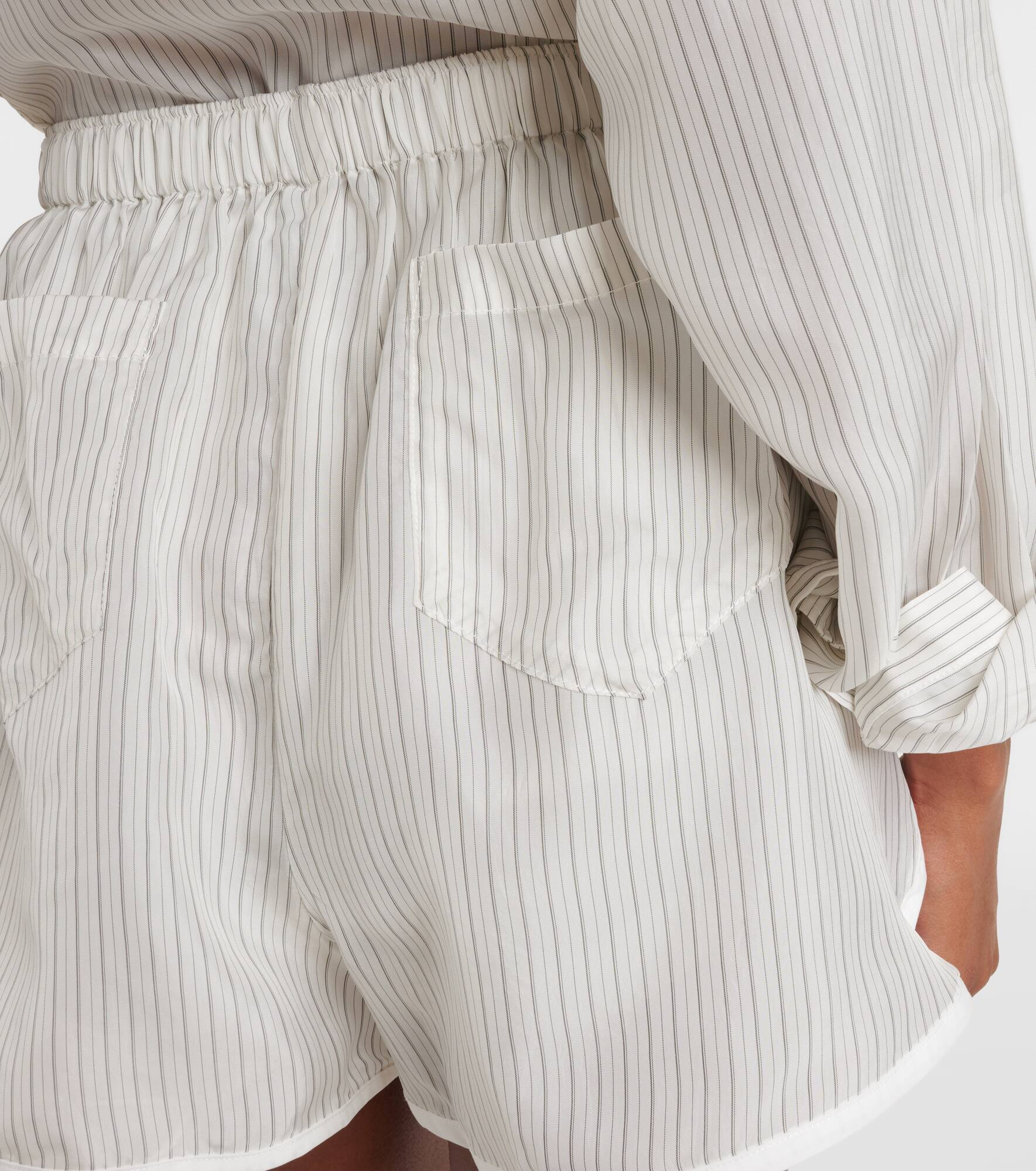 Brenna sheer striped shorts - 5