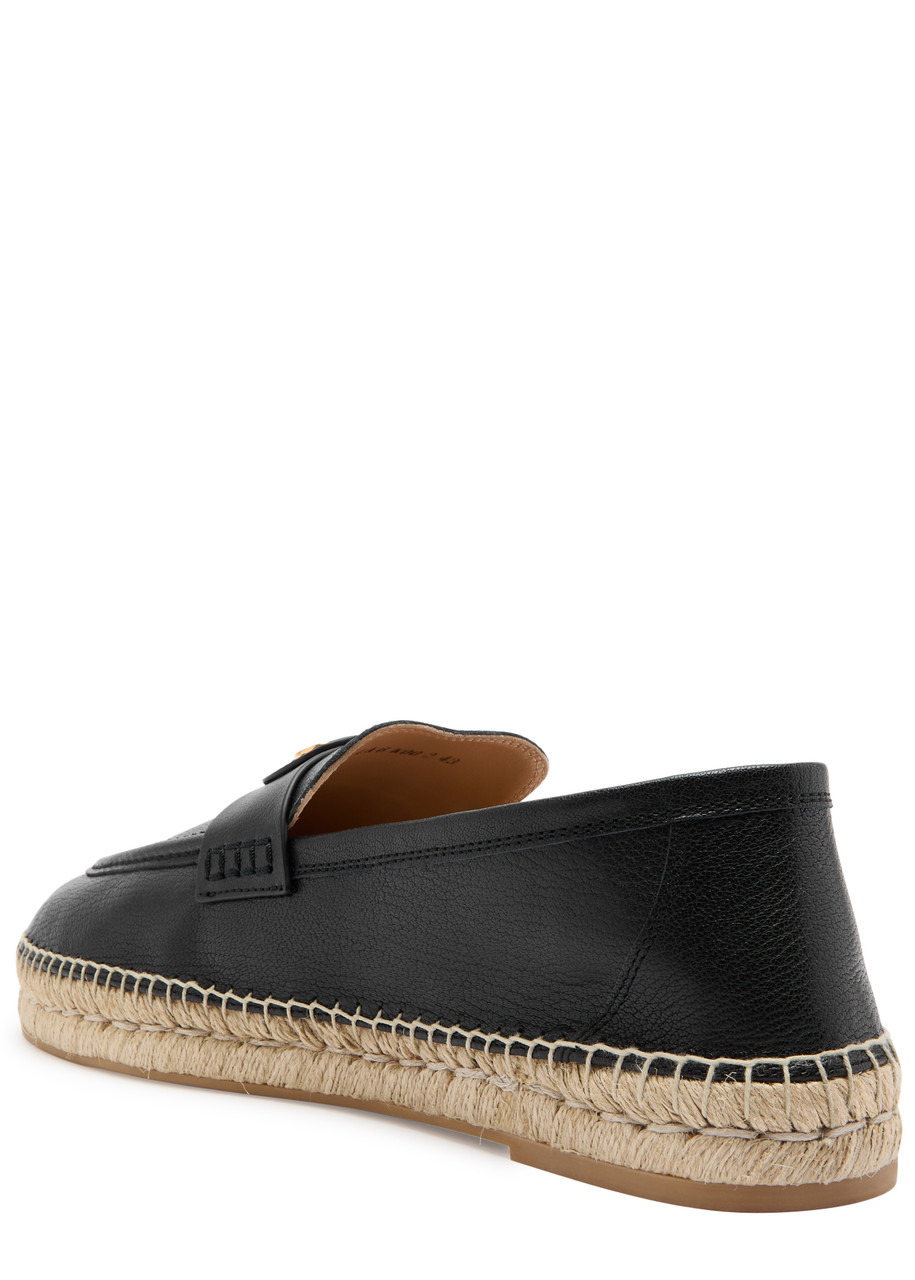 Valentino Garavani Palm Avenue Leather Espadrille Loafers - 2
