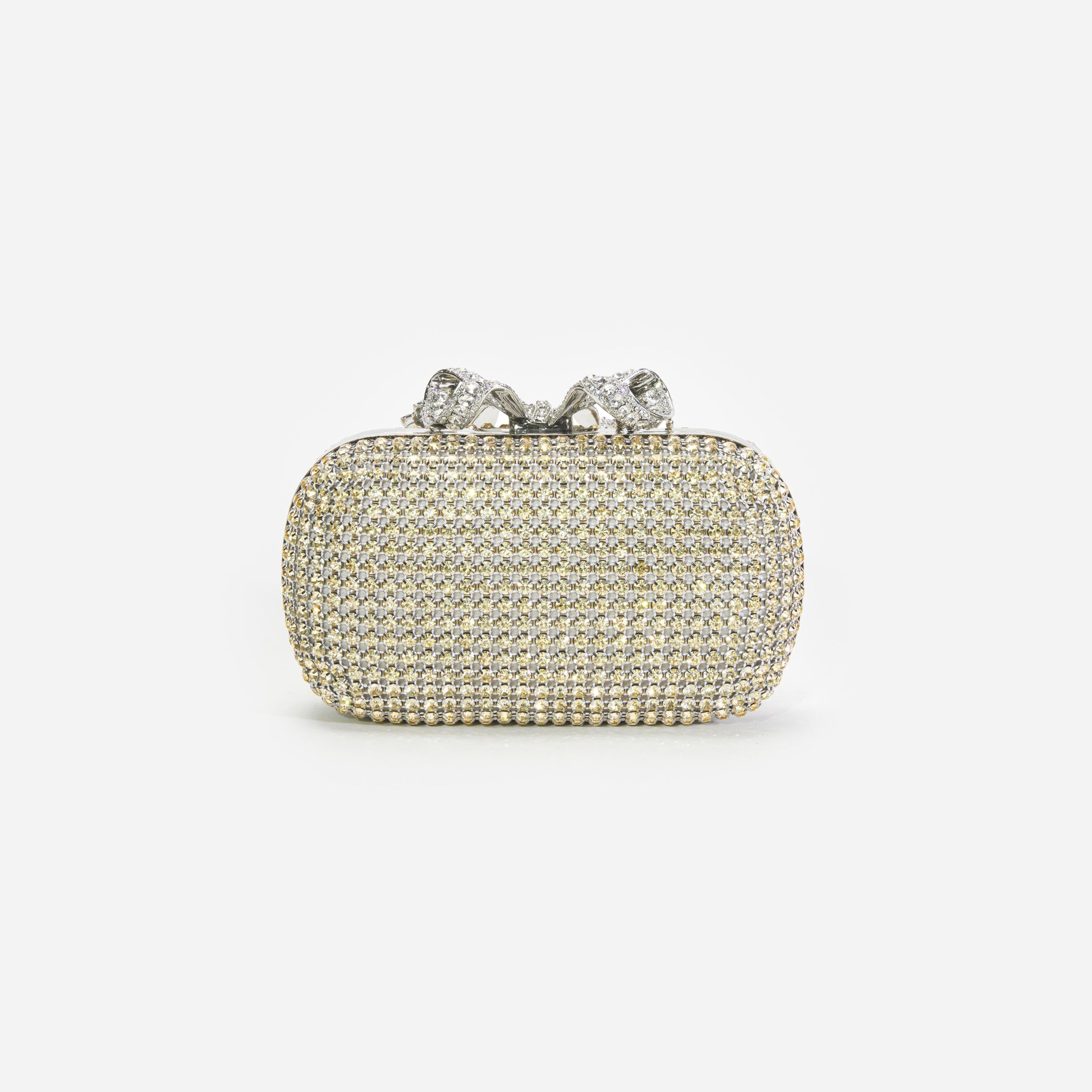 Champagne Chainmail Clutch Bag - 3