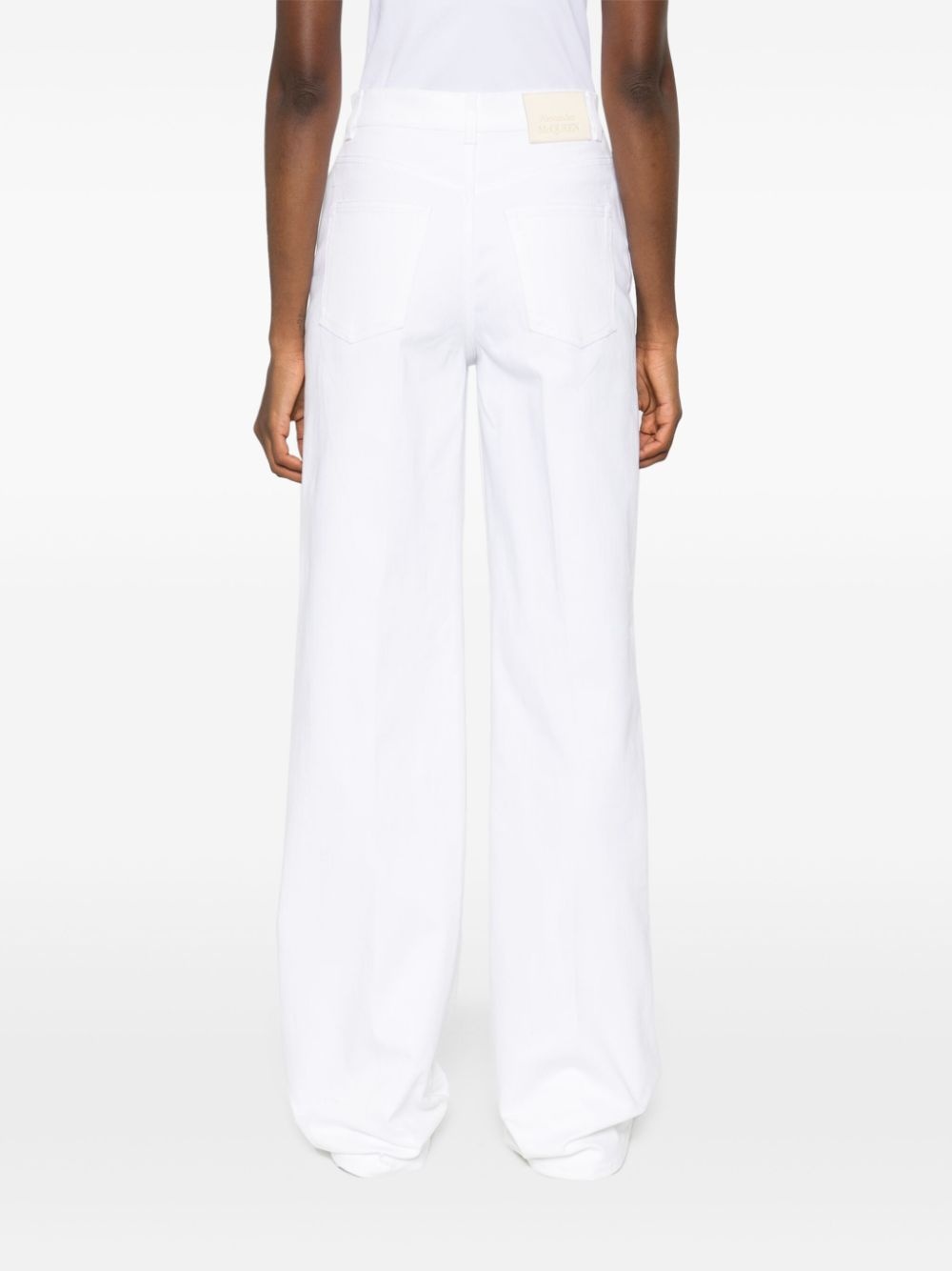 mid-rise wide-leg jeans - 4