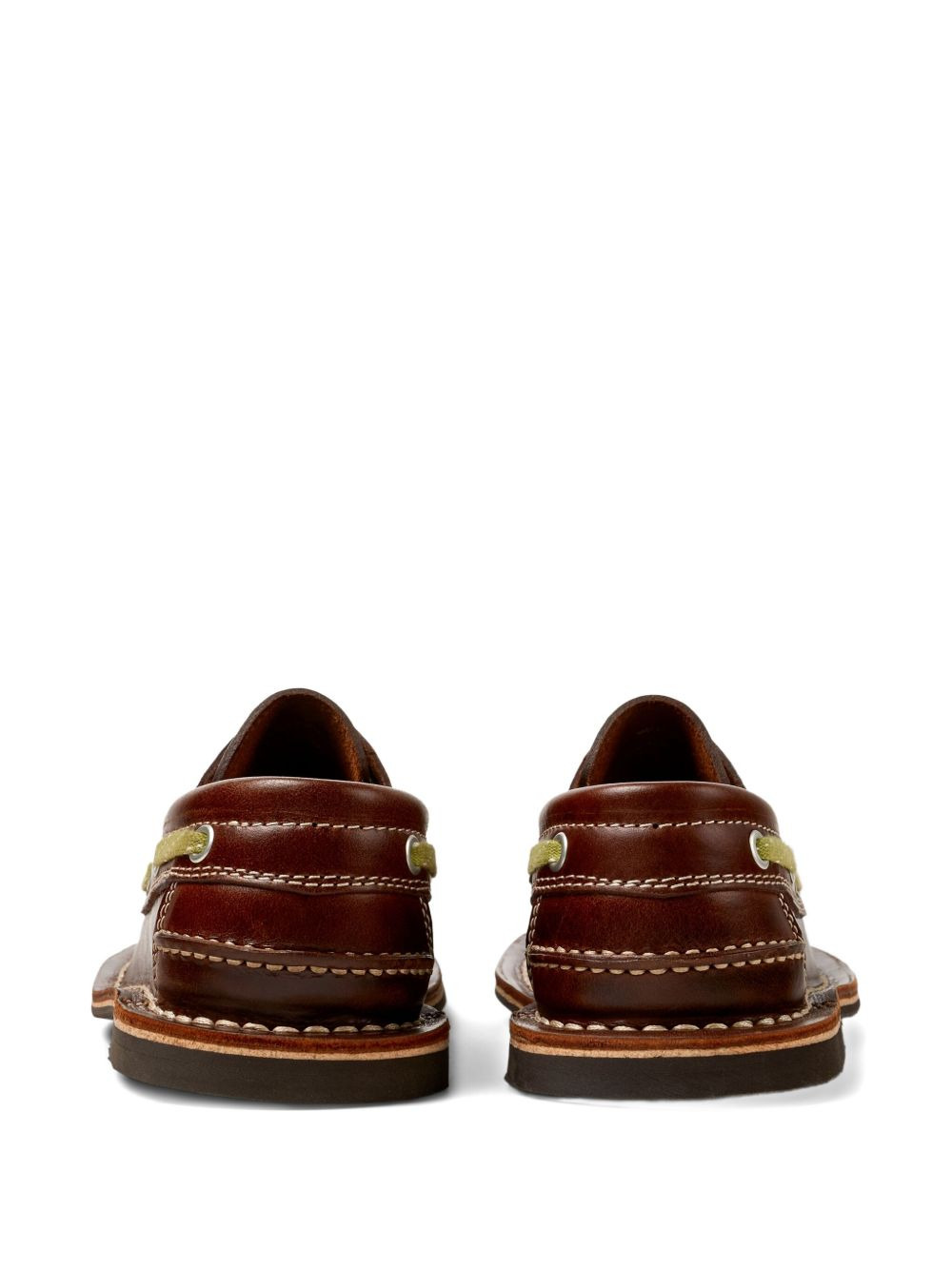 Eki leather lace-up boat shoes - 3
