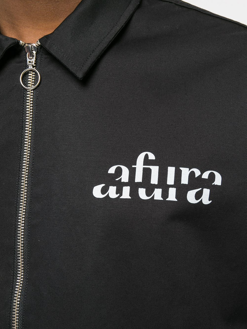 zipped logo-print jacket 5
