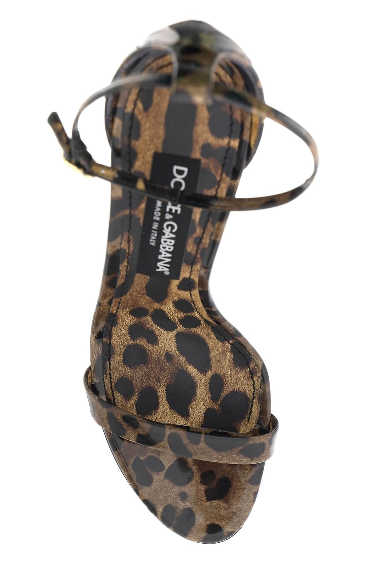 Dolce & Gabbana Leopard Print Glossy Leather Sandals Women - 2